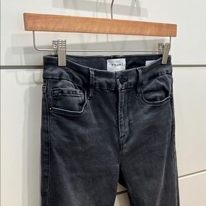 Frame Denim Black Le Mini Boot Jeans
